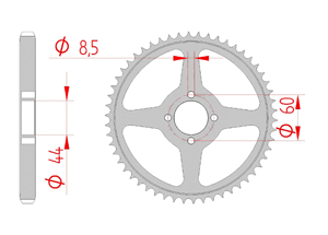 KIT STEEL YAMAHA TT 125 R BIG WHEELS 00-01 Standard