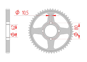 KIT STEEL YAMAHA TT 125 R BIG WHEELS 02-14 Standard