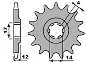 Front sprocket RS4 125