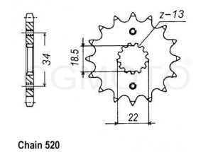 Front sprocket KTM 390