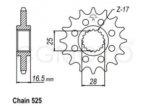 Front sprocket KTM 1290