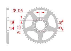 KIT STEEL YAMAHA XT 240 Standard Xs-ring