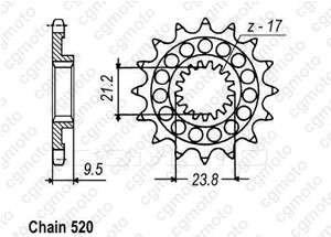 Front sprocket Suzuki Rm-z 450 05-