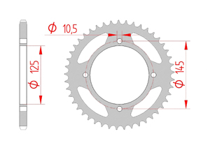 KIT STEEL YAMAHA XT 500 E/T/Z 1988 Reinforced Xs-ring