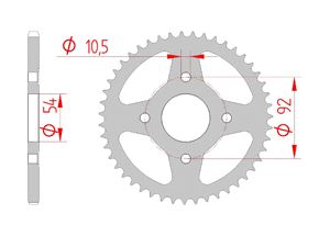 KIT STEEL MBK 50 X-POWER 2000-2002 Standard