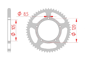 KIT STEEL MBK 50 X-LIMIT SM 2002 Standard