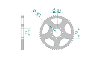 KIT STEEL SUZUKI TS 50 ER 21 AUTOMATIQUE