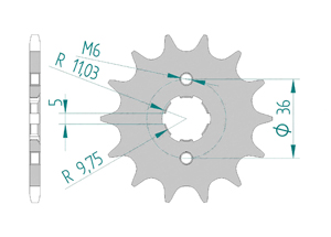 KIT STEEL ADLY 300 THUNDERBIKE 04-05 Reinforced Xs-ring