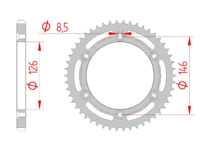 KIT STEEL SUZUKI TS 125 R 1990-1996 Reinforced Xs-ring