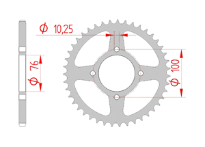 KIT STEEL SUZUKI VL 250 INTRUDER 2000-2004