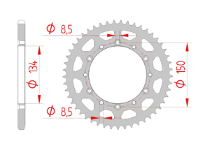 KIT STEEL SUZUKI RM-Z 250 2004-2006 Standard Xs-ring