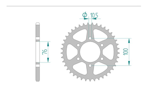 KIT STEEL SUZUKI GN 400 1980-1981