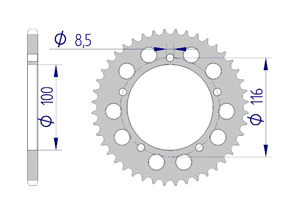 KIT ALU SUZUKI RM 60 2003-2004 MX Racing