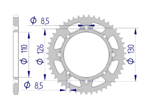 KIT ALU SUZUKI RM 65 2003-2005 Reinforced