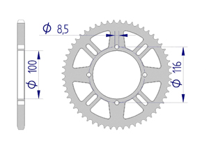 KIT ALU SUZUKI RM 100 2003