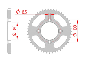 KIT STEEL AJP 125 PR3 ENDURO PRO 08-11 Reinforced Xs-ring