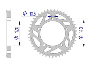 KIT ALU SUZUKI SV 1000 N 2003-2007 Hyper Reinforced Xs-ring