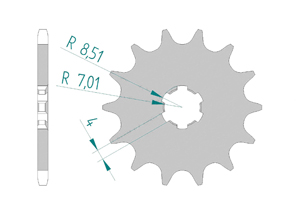 KIT STEEL KAWASAKI 80 AR 1989-1992