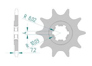 KIT STEEL KAWASAKI KSF 80 2004-2005 Reinforced