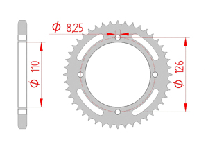 KIT STEEL KAWASAKI D TRACKER 125 2010-2014 Reinforced Xs-ring