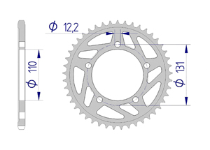 KIT ALU BMW S 1000 RR RACE #520 2015-2018 Hyper Reinforced Xs-ring