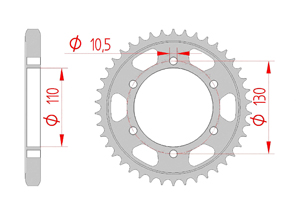 KIT STEEL KAWASAKI GPX 500 R 1988