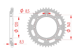 KIT STEEL KAWASAKI KLR 600 1984-1995 Reinforced Xs-ring