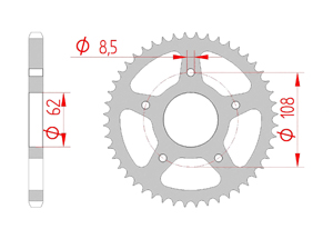 KIT STEEL MH 125 NAKED LC 2009-2010 Standard