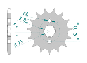 Front sprocket 428 Suzuki