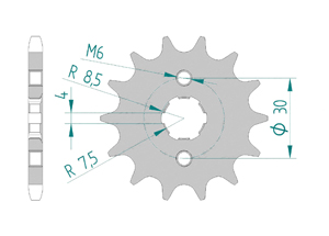 Front sprocket Chain 428