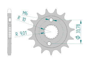 Front sprocket 428 HONDA CRF