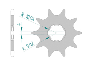 Front sprocket 520 MONTESA