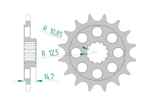 Front sprocket Chain 520