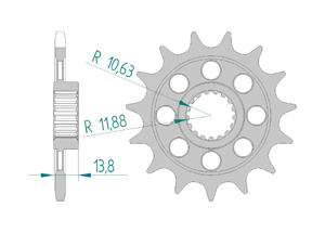 Front sprocket Chain 520