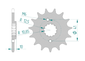 Front sprocket 520 Honda