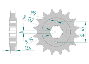 Front sprocket Chain 630