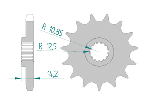 Front sprocket 630 Suzuki