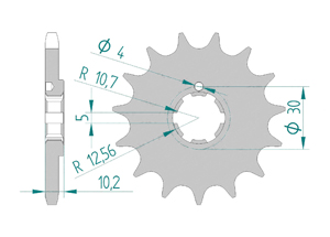 Front sprocket Chain 525