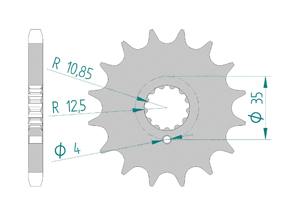 Front sprocket 530 Kawasaki