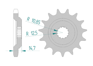 Front sprocket 630 Kawasaki