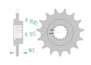 Front sprocket 520 Kawasaki