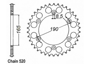 Rear sprocket Ktm