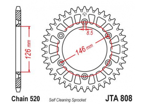 Rear sprocket Suzuki X Wing