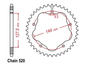 Rear sprocket Ducati