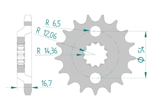 Front sprocket Chain 530