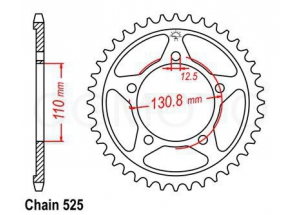 Rear sprocket BMW S1000 RR