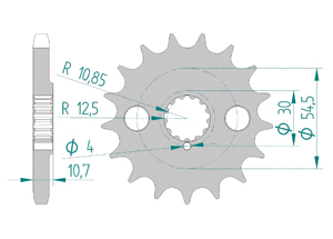 Front sprocket Chain 530