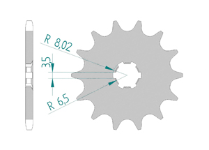 Front sprocket 420 Suzuki