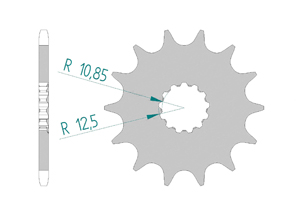 Front sprocket 520 Aprilia