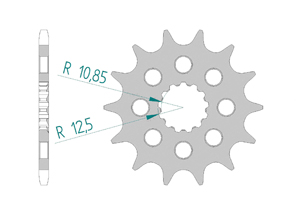 Front sprocket Chain 520